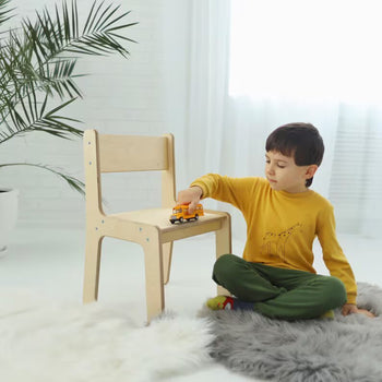 Wooden Chair With Individual Name for Montessori Children