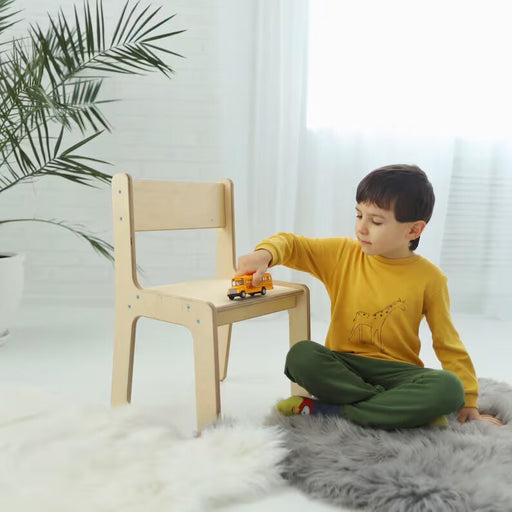 Wooden Chair With Individual Name for Montessori Children - EvenWood