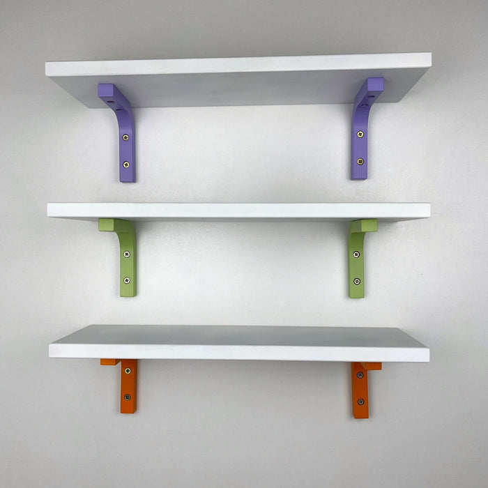 Wooden Colorful Shelf Brackets 4x4 Inch - EvenWood