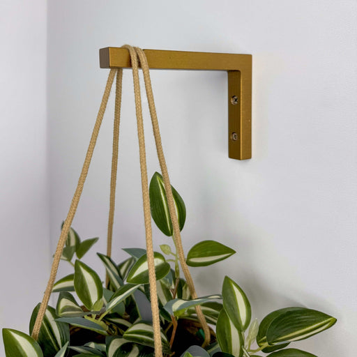 Wooden Indoor Plant Bracket | Bronze 6"x4" - Image 1