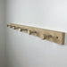 Wooden Natural Wall Shelf With Metal Hooks for Shoes - EvenWood