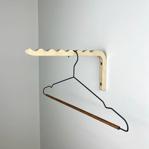 Wooden Wall Hanger for Clothes | Natural Color - EvenWood