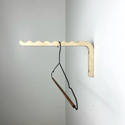 Wooden Wall Hanger for Clothes | Natural Color - EvenWood