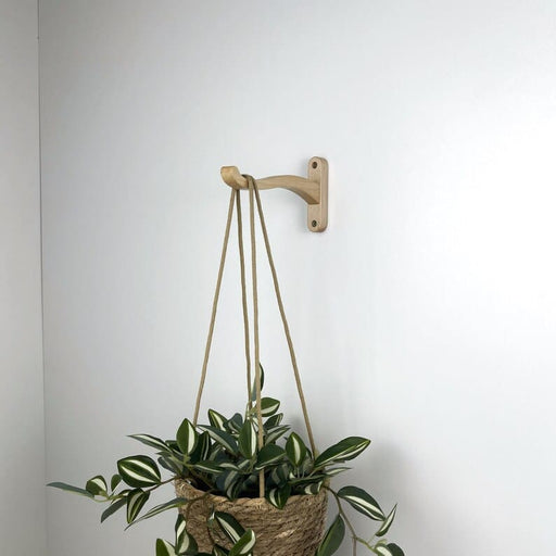 Wooden Wall Hook for Hanging Plants | Natural Color - EvenWood