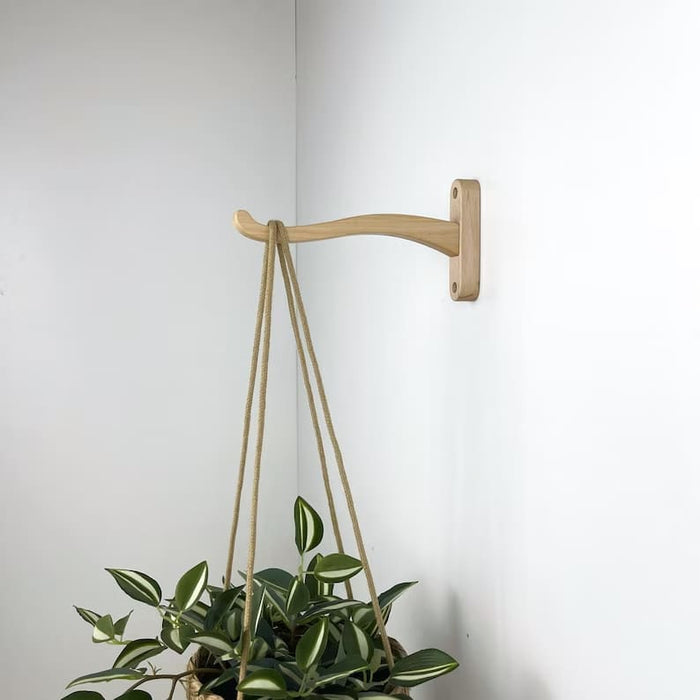 Wooden Wall Hook for Hanging Plants | Natural Color - EvenWood