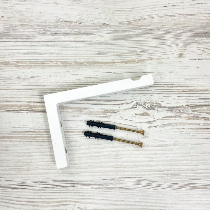 Wooden Wall Plant Bracket | White 6"x4" - Image 4