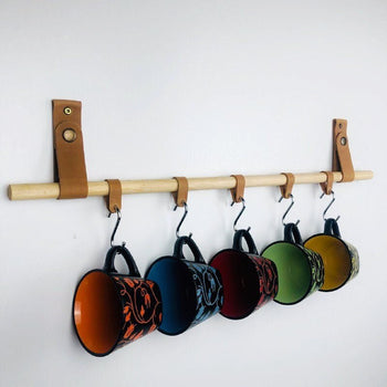 Wooden Wall Rack for Kitchen Accessories