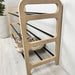 3 Tier Wooden Shoe rack for Floor | Natural + Black Rods - Image 4