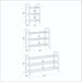3 Tier Wooden Shoe rack for Floor | Natural + Black Rods - Image 5