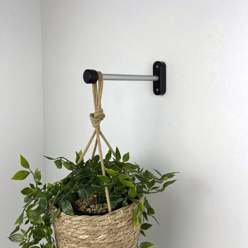 Black Indoor Plant Bracket for Wall | 6" 8" 10" - Even Wood