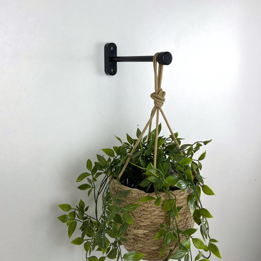 Black Plant Hanger Hook for Wall | 6" 8" 10" - Even Wood