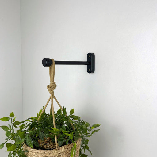 plant hanger brick wall Black Plant Hanger Hook for Wall