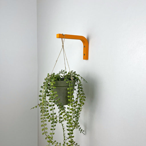 Bright Orange Plant Hook for Wall | 6"x4" - Even Wood