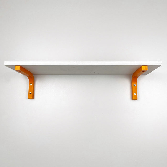 Colorful Wood Brackets for Shelves | Orange 6"x4" - Even Wood