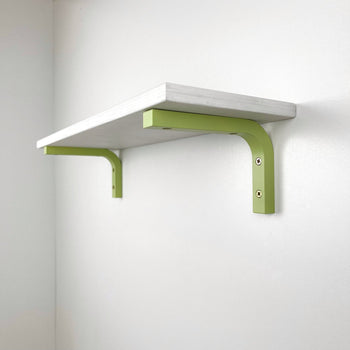 Colorful Wood Wall Shelf Brackets | Green 6
