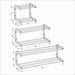 Double Tier Shoe Rack for Wall | Natural + Black Rods - Even Wood