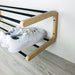 Double Tier Shoe Rack for Wall | Natural + Black Rods - Even Wood