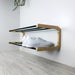 Double Tier Shoe Rack for Wall | Natural + Black Rods - Even Wood