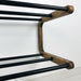 Double Tier Shoe Rack for Wall | Walnut + Black Rods - Even Wood