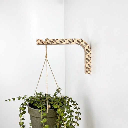 Engraved Plant Hanger Hook | Natural 6"x4" - Even Wood