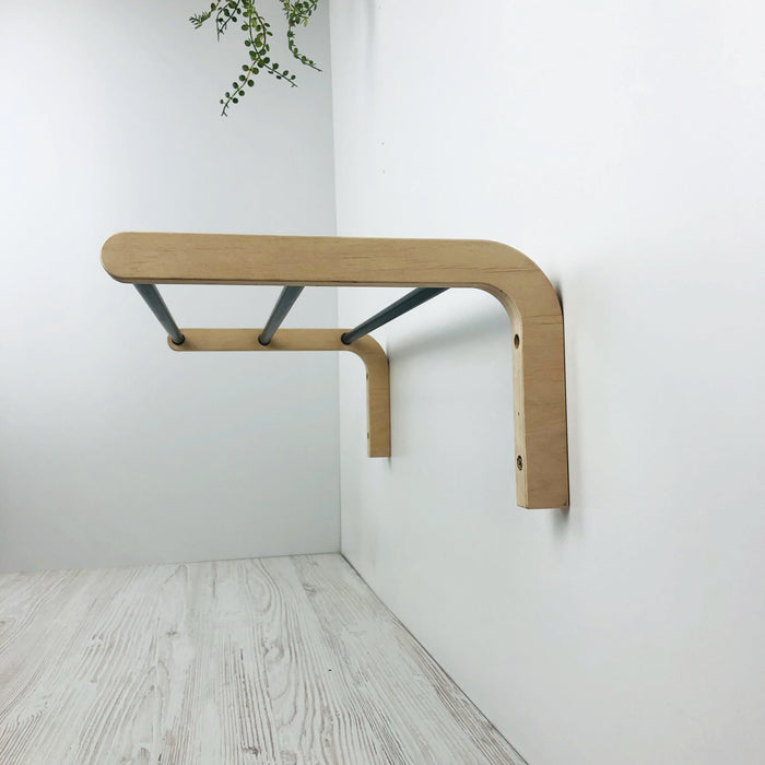 Hanging Shoe Shelf for Wall | 1 Tier - Even Wood