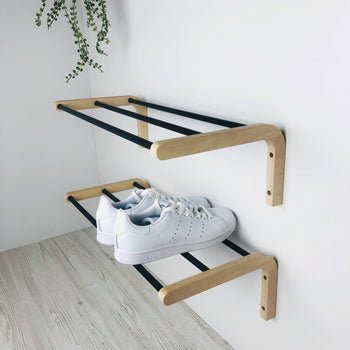Hanging Shoe Shelf for Wall | 1 Tier