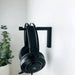 Headphone Hanger Hook for Wall | Black 6"x4" - Even Wood