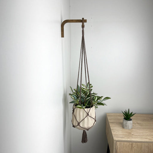 Indoor Plant Wall Bracket | Walnut 6"x4" - Even Wood