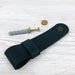 Leather Curtain Rod Holders | Black - Even Wood