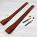 Leather Shelf Support Brackets for Wall | Cognac - Even Wood