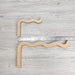 Long Wavy Plant Bracket | Natural 12"x6" - Even Wood