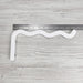 Long Wavy Wall Hook For Planter | White 12"x6" - Even Wood