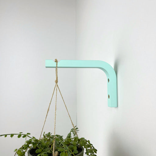 Minimalist Plant Hanger Hook | Sky Blue 6"x4" - Even Wood