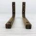 Minimalist Shelf Brackets for Wall | Walnut 6"x4" - Even Wood