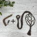 Modern Macrame Plant Hook | Walnut 6"x4" - Even Wood