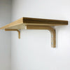 Modern wall wood shelf brackets | Unfinished 6