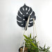 Monstera Leaf Wall Hook for Planter | Black - Even Wood