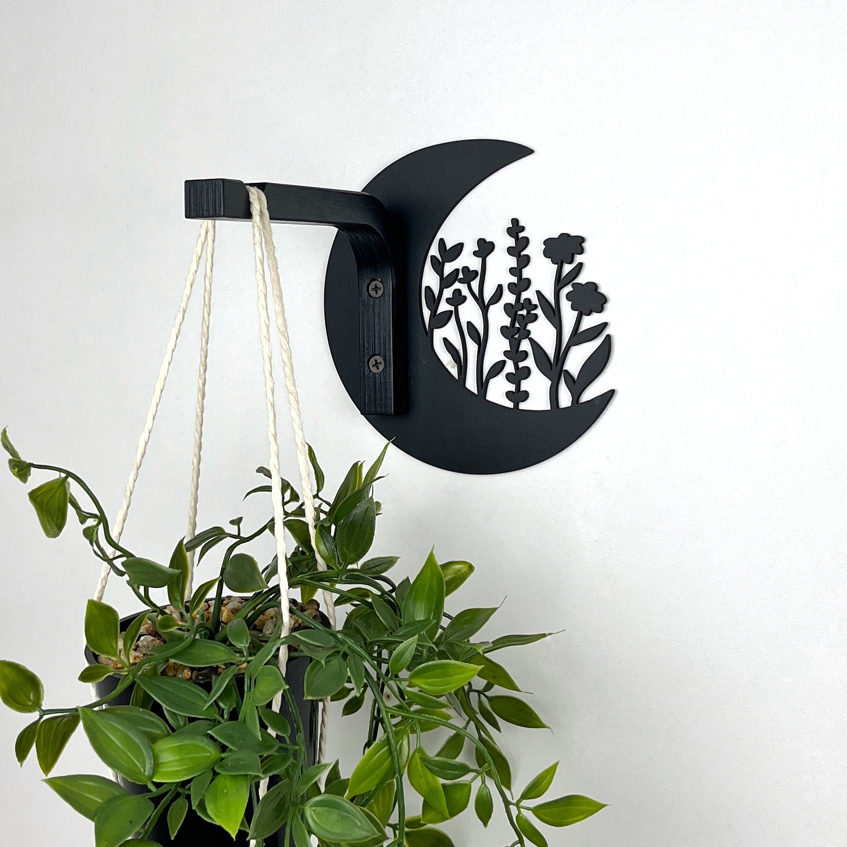 celestial moon hanging planter Mystical Moon Plant Hanger Hook