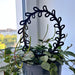 Round Plant Leaf Trellis for Climbing Plants | Black - Even Wood