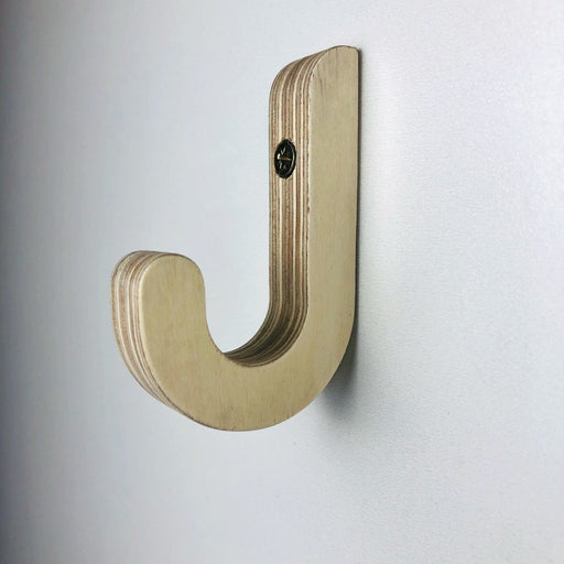 Simple wood wall hook natural - Even Wood