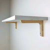 Small decorative wooden shelf brackets | Unfinished 6