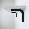 Small Modern Wood Shelf Brackets | Black 4