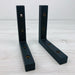 Small Wooden Shelf Brackets | Black 4"x4" - Even Wood