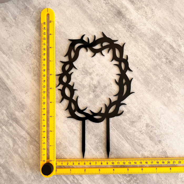 Thorns Crown Trellis for Potted Plants | Black - Even Wood