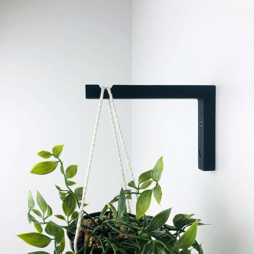 Wall Bracket for Planter | Black 6"x4" - Even Wood