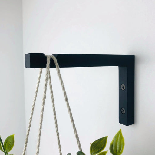 Wall Bracket for Planter | Black 6"x4" - Even Wood