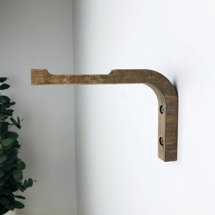 Wall Headphone Hook Holder | Walnut 6"x4" - Even Wood