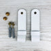 Wall Mounted Leather Curtain Rod Brackets - Even Wood