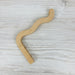 Wavy Wooden Plant Hanger Hook | Natural 6"x4" - Even Wood