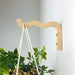 Wavy Wooden Plant Hanger Hook | Natural 6"x4" - Even Wood